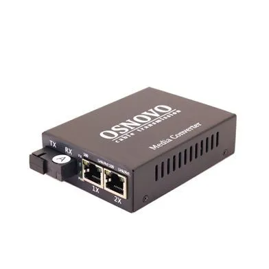 картинка Оптический медиаконвертер OSNOVO OMC-100-21S5a от магазина Охранных систем и видеонаблюдения