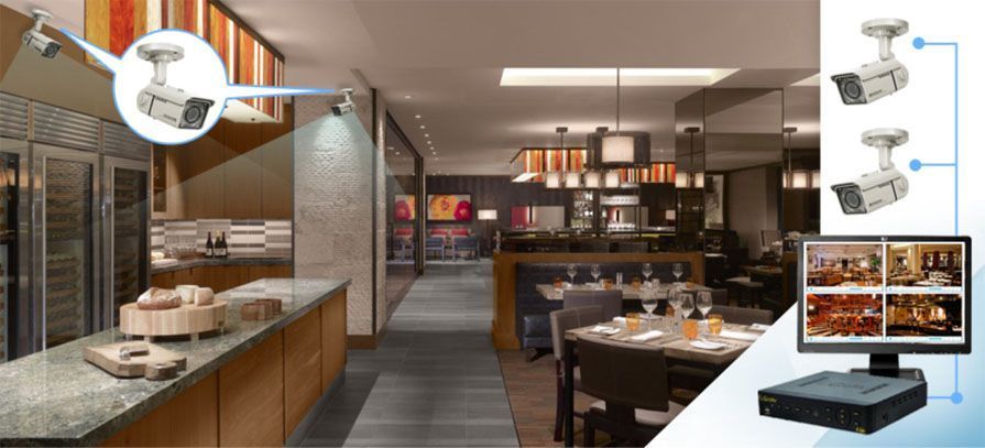 Камеры видеонаблюдения Trassir для кафе и ресторанов