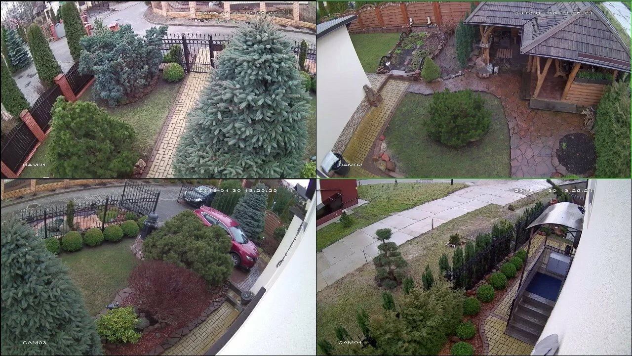 Организация видеонаблюдения IFlow на придомовом участке