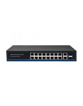 картинка PoE-коммутатор NST NS-SW-16G4G-PL от магазина Охранных систем и видеонаблюдения