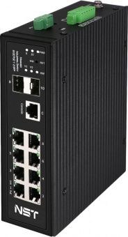 картинка PoE-коммутатор NST NS-SW-8G2G-PL/IM от магазина Охранных систем и видеонаблюдения